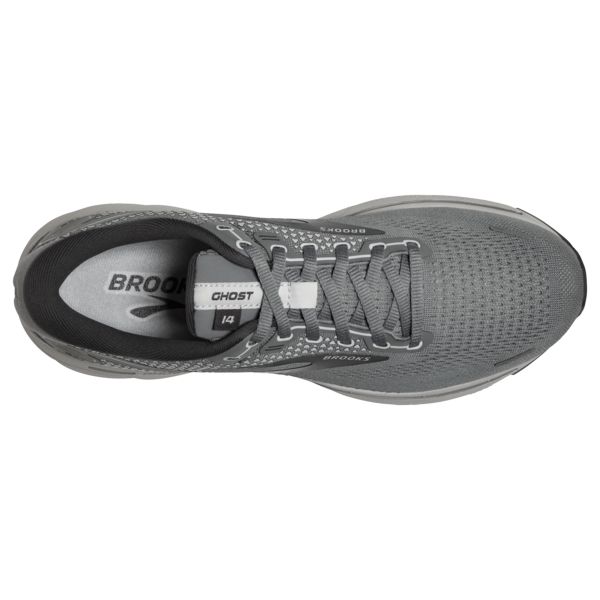 Brooks Ghost 14 Men's Road Running Shoes Grey / White | USA-281076