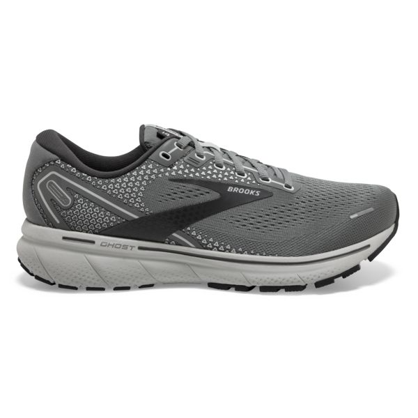 Brooks Ghost 14 Men\'s Road Running Shoes Grey / White | USA-281076