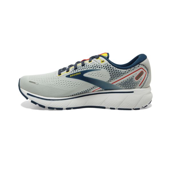 Brooks Ghost 14 Men's Road Running Shoes Grey / Navy / White | USA-741935