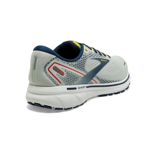 Brooks Ghost 14 Men's Road Running Shoes Grey / Navy / White | USA-741935