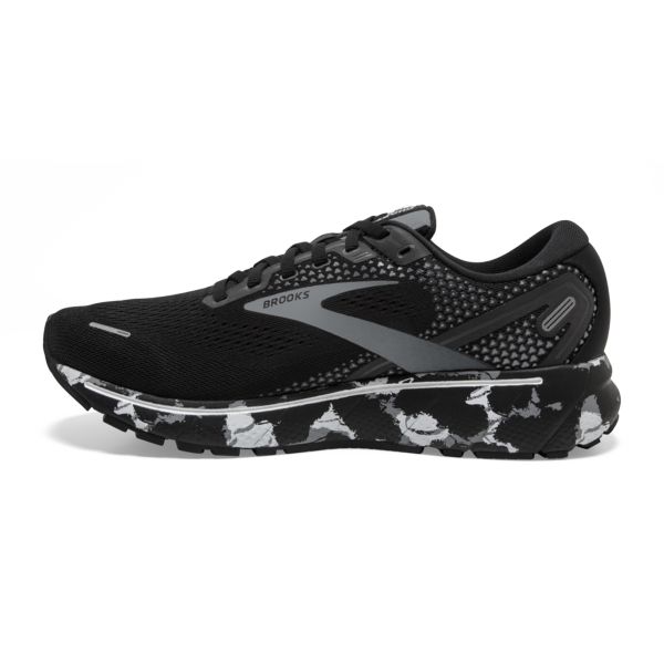 Brooks Ghost 14 Men's Road Running Shoes Black / Grey / White | USA-903541