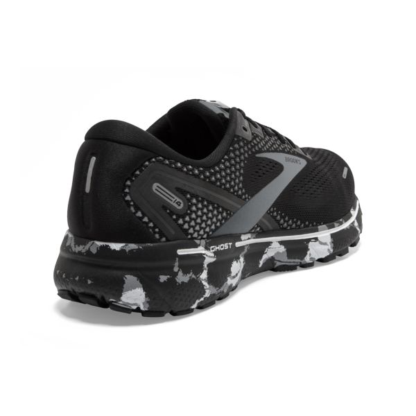 Brooks Ghost 14 Men's Road Running Shoes Black / Grey / White | USA-903541