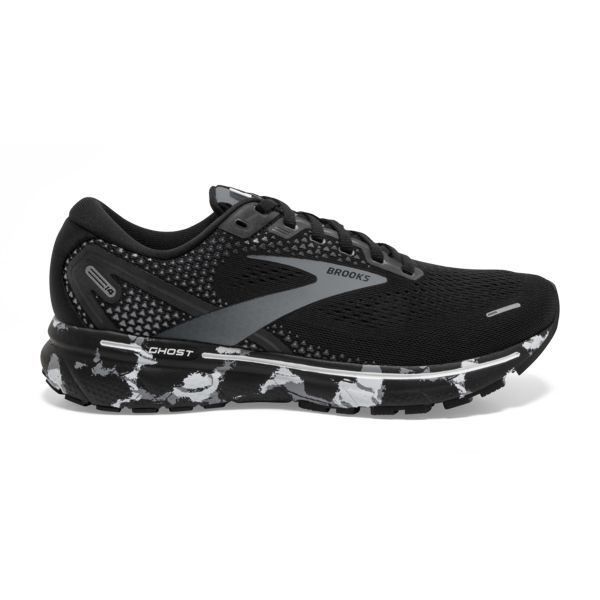 Brooks Ghost 14 Men\'s Road Running Shoes Black / Grey / White | USA-903541