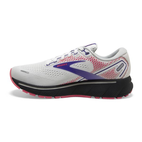 Brooks Ghost 14 Women's Road Running Shoes White / Purple / Coral | USA-194208