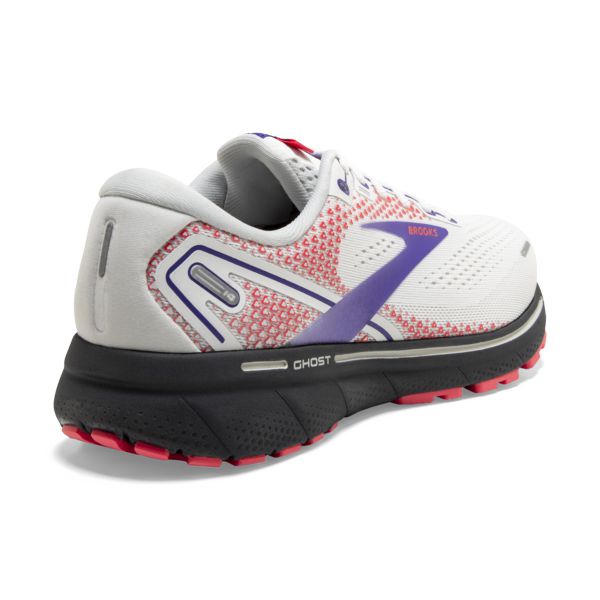 Brooks Ghost 14 Women's Road Running Shoes White / Purple / Coral | USA-194208