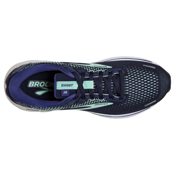 Brooks Ghost 14 Women's Road Running Shoes Navy / White | USA-269715