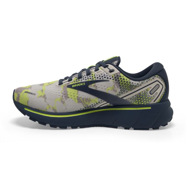 Brooks Ghost 14 Women's Road Running Shoes Grey / Navy / Yellow | USA-320186