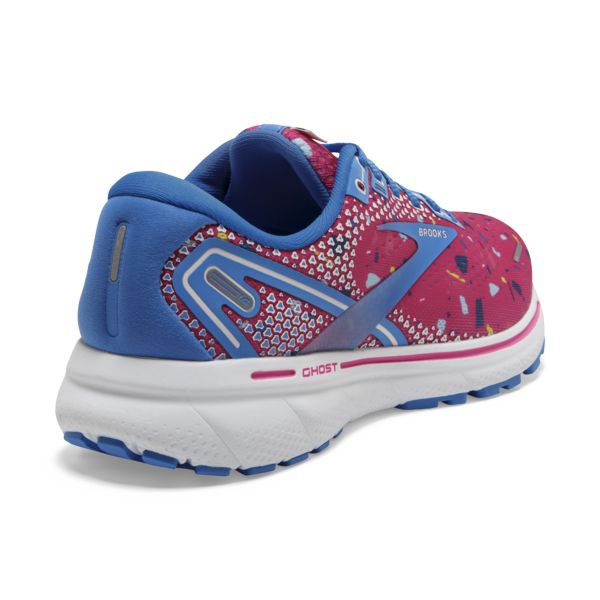 Brooks Ghost 14 Women's Road Running Shoes Red / Blue / White | USA-416509