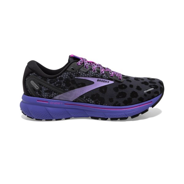 Brooks Ghost 14 Women\'s Road Running Shoes Black / Purple / Pink | USA-46193