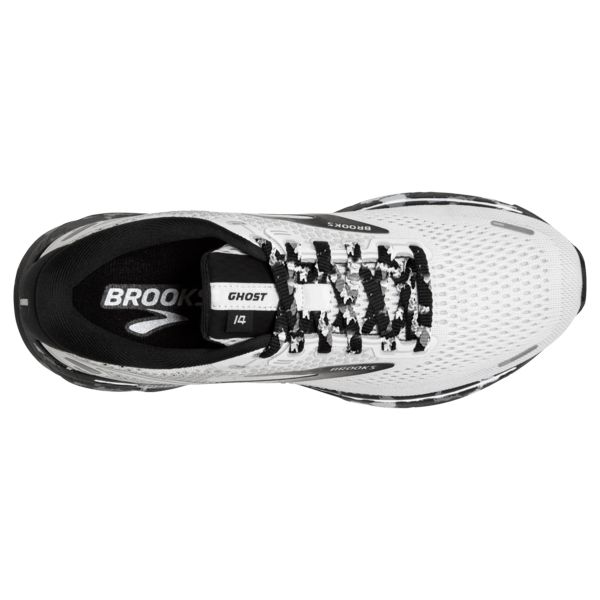 Brooks Ghost 14 Women's Road Running Shoes White / Grey / Black | USA-537240