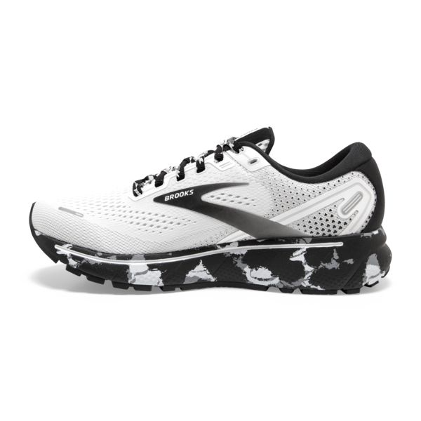 Brooks Ghost 14 Women's Road Running Shoes White / Grey / Black | USA-537240