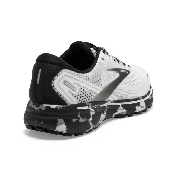 Brooks Ghost 14 Women's Road Running Shoes White / Grey / Black | USA-537240