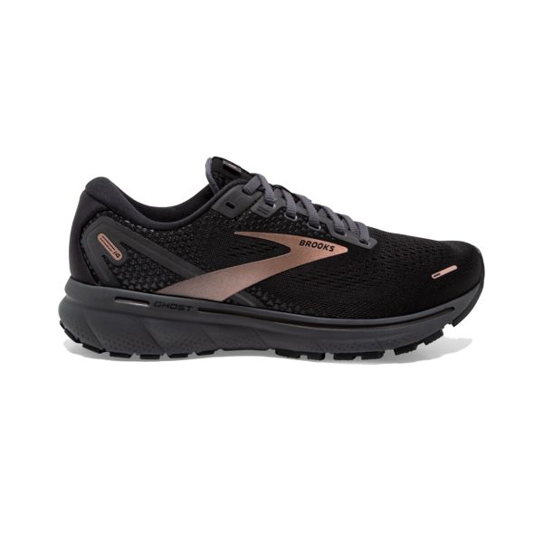 Brooks Ghost 14 Women\'s Road Running Shoes Black / Gold | USA-53867