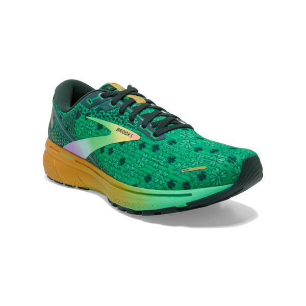 Brooks Ghost 14 Women's Road Running Shoes Green / Black / Gold | USA-578390