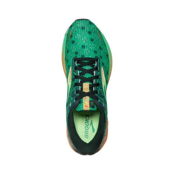 Brooks Ghost 14 Women's Road Running Shoes Green / Black / Gold | USA-578390