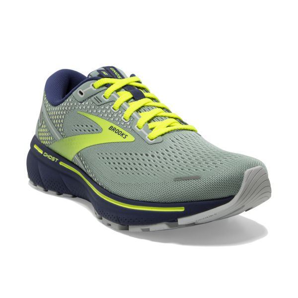 Brooks Ghost 14 Women's Road Running Shoes Blue / Green / Yellow | USA-601375