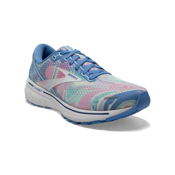 Brooks Ghost 14 Women's Road Running Shoes Blue / Pink / White | USA-782951