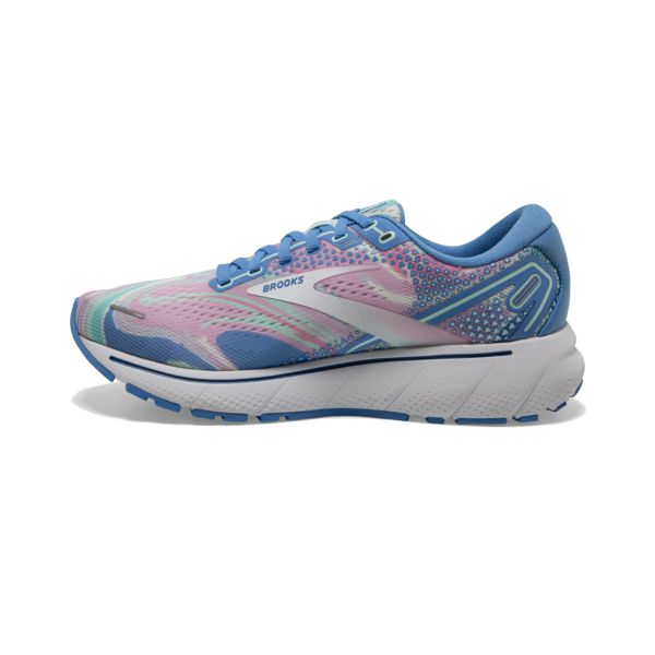 Brooks Ghost 14 Women's Road Running Shoes Blue / Pink / White | USA-782951