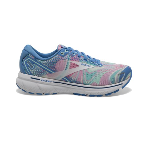 Brooks Ghost 14 Women\'s Road Running Shoes Blue / Pink / White | USA-782951