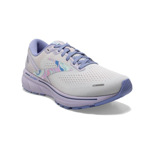 Brooks Ghost 14 Women's Road Running Shoes White / Purple / Pink | USA-796042