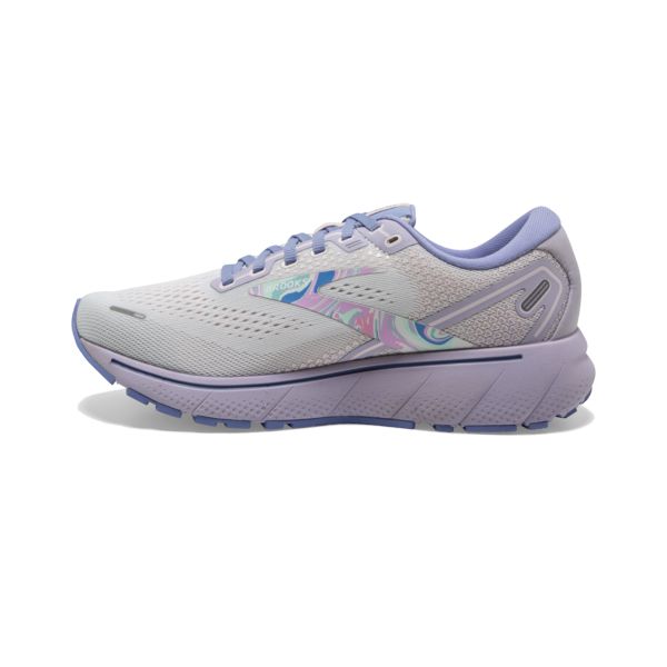 Brooks Ghost 14 Women's Road Running Shoes White / Purple / Pink | USA-796042