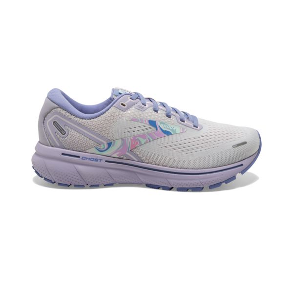 Brooks Ghost 14 Women\'s Road Running Shoes White / Purple / Pink | USA-796042