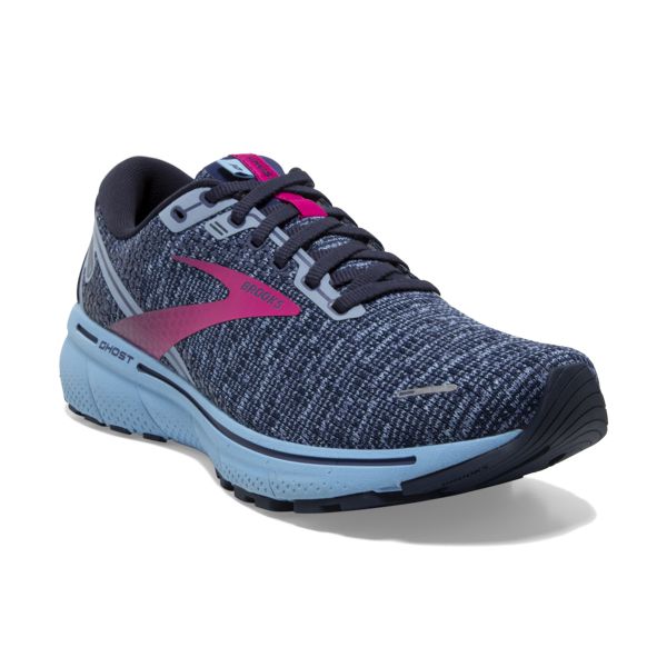 Brooks Ghost 14 Women's Road Running Shoes Blue / Red | USA-92861