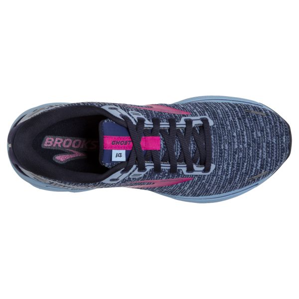 Brooks Ghost 14 Women's Road Running Shoes Blue / Red | USA-92861