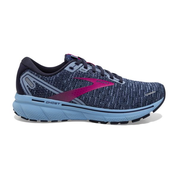 Brooks Ghost 14 Women\'s Road Running Shoes Blue / Red | USA-92861