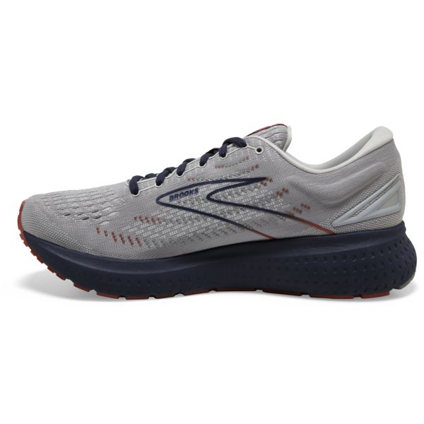 Brooks Glycerin 19 Men's Road Running Shoes Grey / Navy / Brown | USA-429810