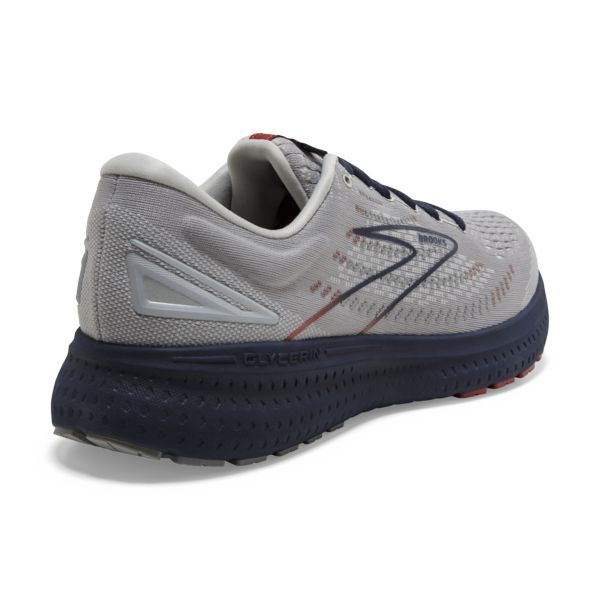 Brooks Glycerin 19 Men's Road Running Shoes Grey / Navy / Brown | USA-429810