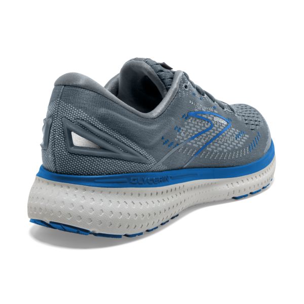 Brooks Glycerin 19 Men's Road Running Shoes Grey / Blue / White | USA-478631