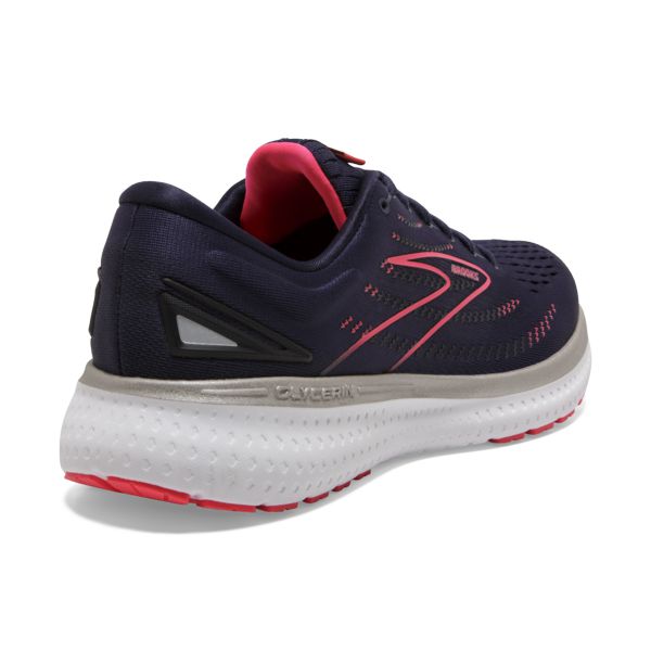 Brooks Glycerin 19 Women's Road Running Shoes Navy / Pink / White | USA-142790