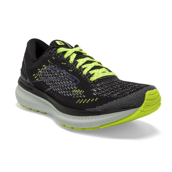 Brooks Glycerin 19 Women's Road Running Shoes Black / Yellow / Grey | USA-258903