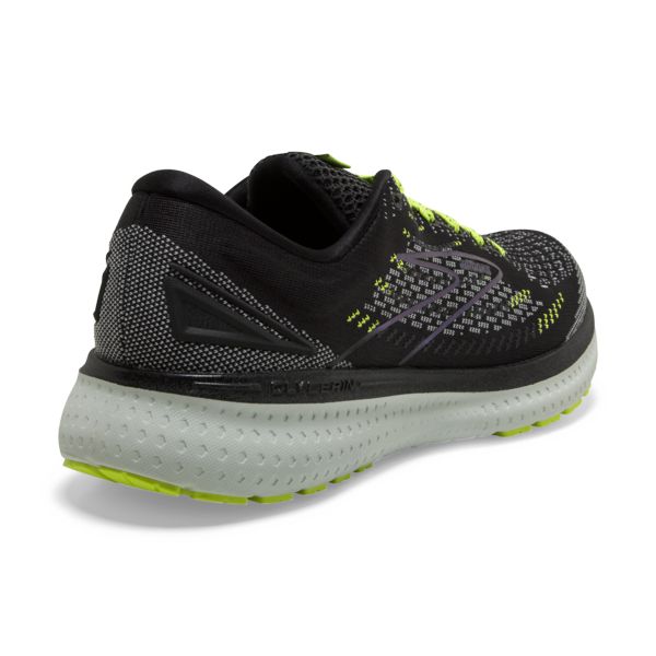 Brooks Glycerin 19 Women's Road Running Shoes Black / Yellow / Grey | USA-258903