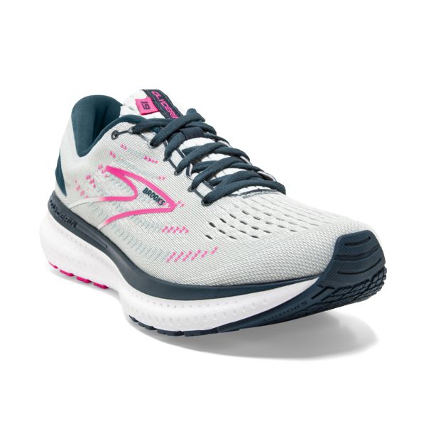 Brooks Glycerin 19 Women's Road Running Shoes Grey / Navy / Pink | USA-469375