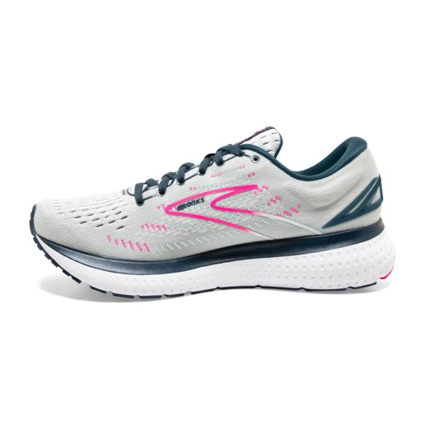 Brooks Glycerin 19 Women's Road Running Shoes Grey / Navy / Pink | USA-469375