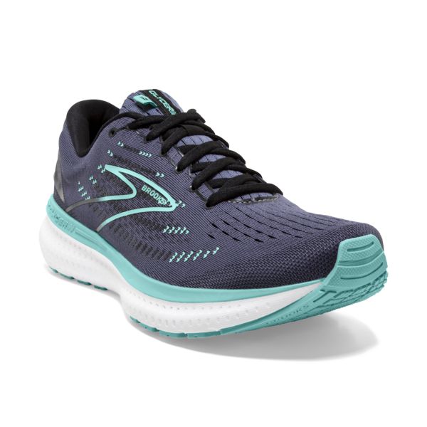 Brooks Glycerin 19 Women's Road Running Shoes Black / Blue / Green | USA-490328