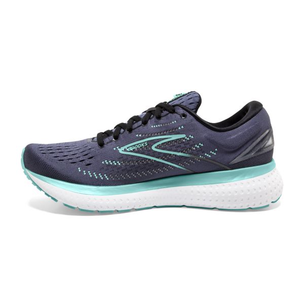 Brooks Glycerin 19 Women's Road Running Shoes Black / Blue / Green | USA-490328