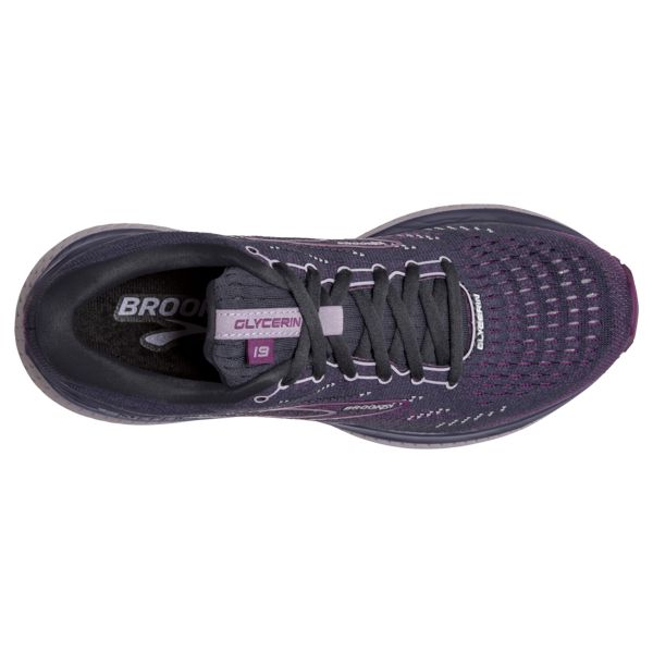 Brooks Glycerin 19 Women's Road Running Shoes Purple / Black / White | USA-516284