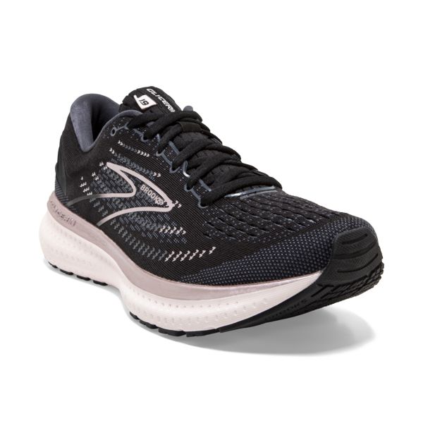 Brooks Glycerin 19 Women's Road Running Shoes Black / White | USA-534207