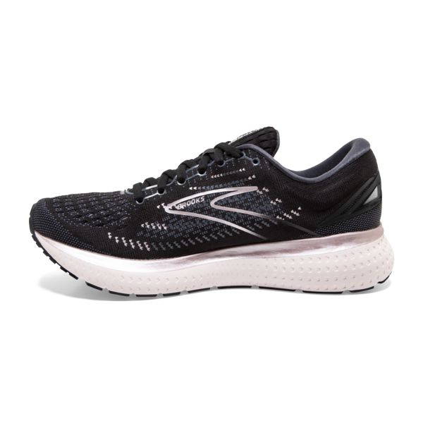 Brooks Glycerin 19 Women's Road Running Shoes Black / White | USA-534207