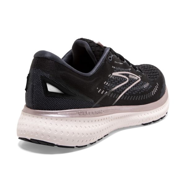 Brooks Glycerin 19 Women's Road Running Shoes Black / White | USA-534207