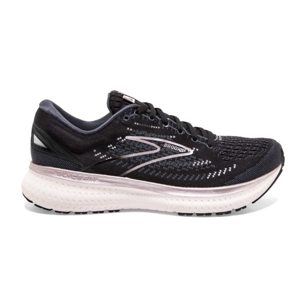 Brooks Glycerin 19 Women\'s Road Running Shoes Black / White | USA-534207