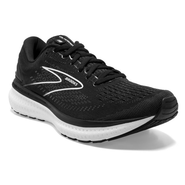 Brooks Glycerin 19 Women's Road Running Shoes Black / White | USA-850947