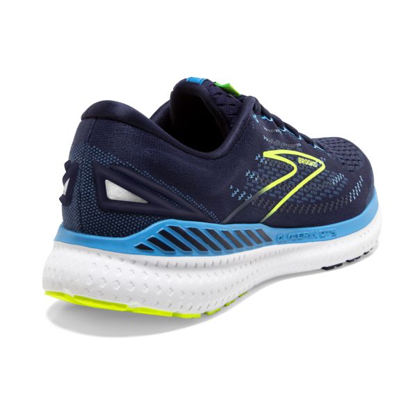 Brooks Glycerin GTS 19 Men's Road Running Shoes Navy / Blue / Yellow | USA-109285