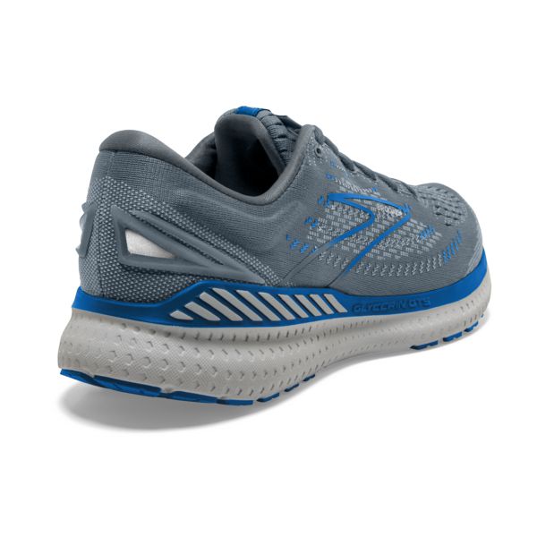 Brooks Glycerin GTS 19 Men's Road Running Shoes Grey / Blue / White | USA-241087