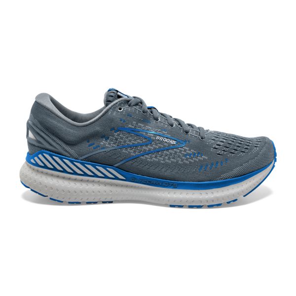 Brooks Glycerin GTS 19 Men\'s Road Running Shoes Grey / Blue / White | USA-241087