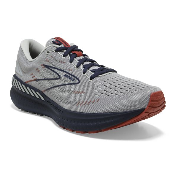 Brooks Glycerin GTS 19 Men's Road Running Shoes Grey / Navy / Brown | USA-971280