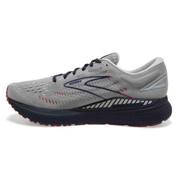 Brooks Glycerin GTS 19 Men's Road Running Shoes Grey / Navy / Brown | USA-971280